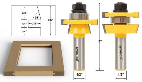 Rail and stile router bits