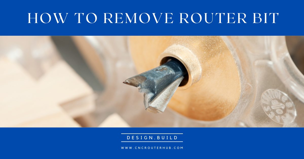 How to remove a router bit – Change Stuck Bit from router Base Plate