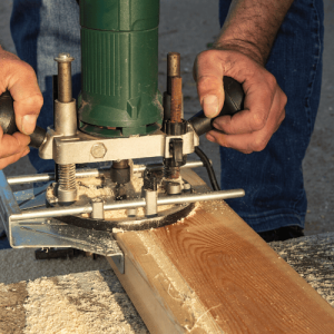 running the wood router